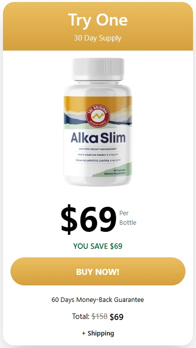 AlkaSlim Buy 1 Bottle Package – Official Blood Sugar Support Supplement