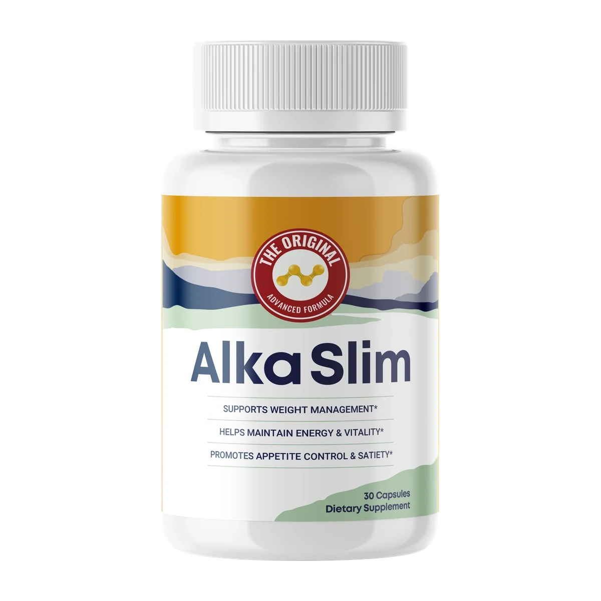 AlkaSlim Official Cellular Energy & Metabolic Wellness Supplement Bottle